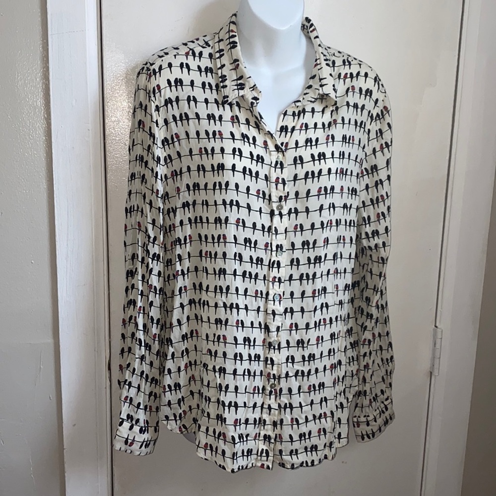JANE AND DELANCEY Bird On A Wire Blouse-L